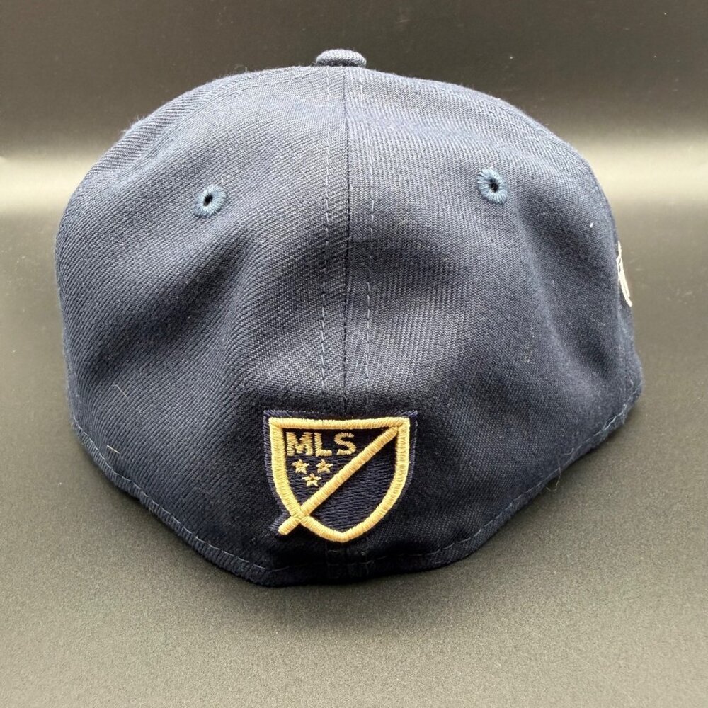 New Era Philadelphia Union Soccer Hat Cap Fitted 7 1/4 MLS 59 Fifty Blue - Picture 5 of 16